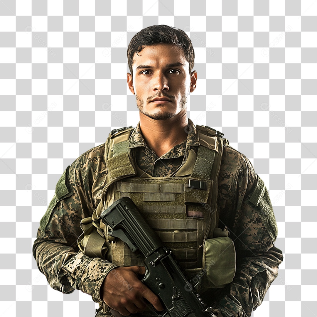 Soldado Brasileiro PNG Transparente