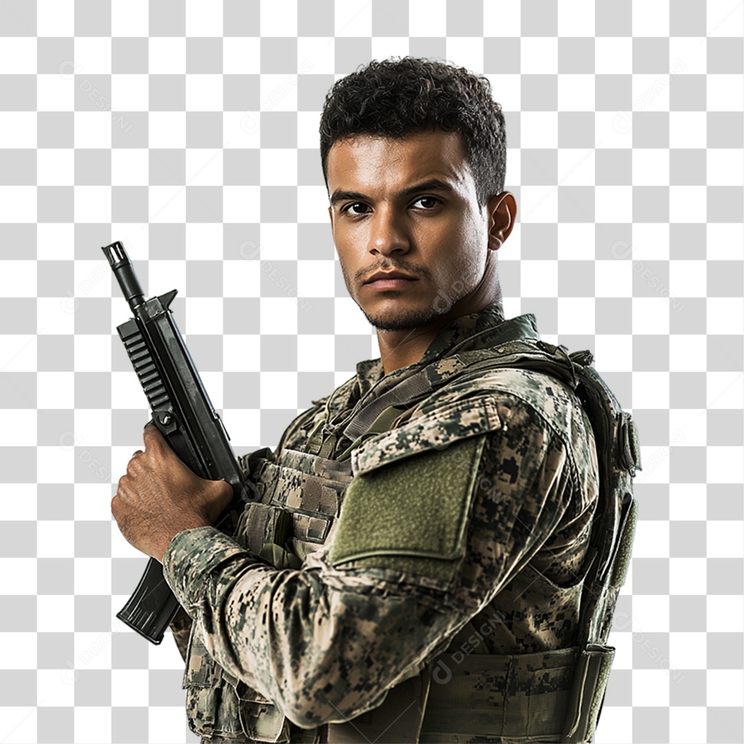 Soldado Brasileiro PNG Transparente