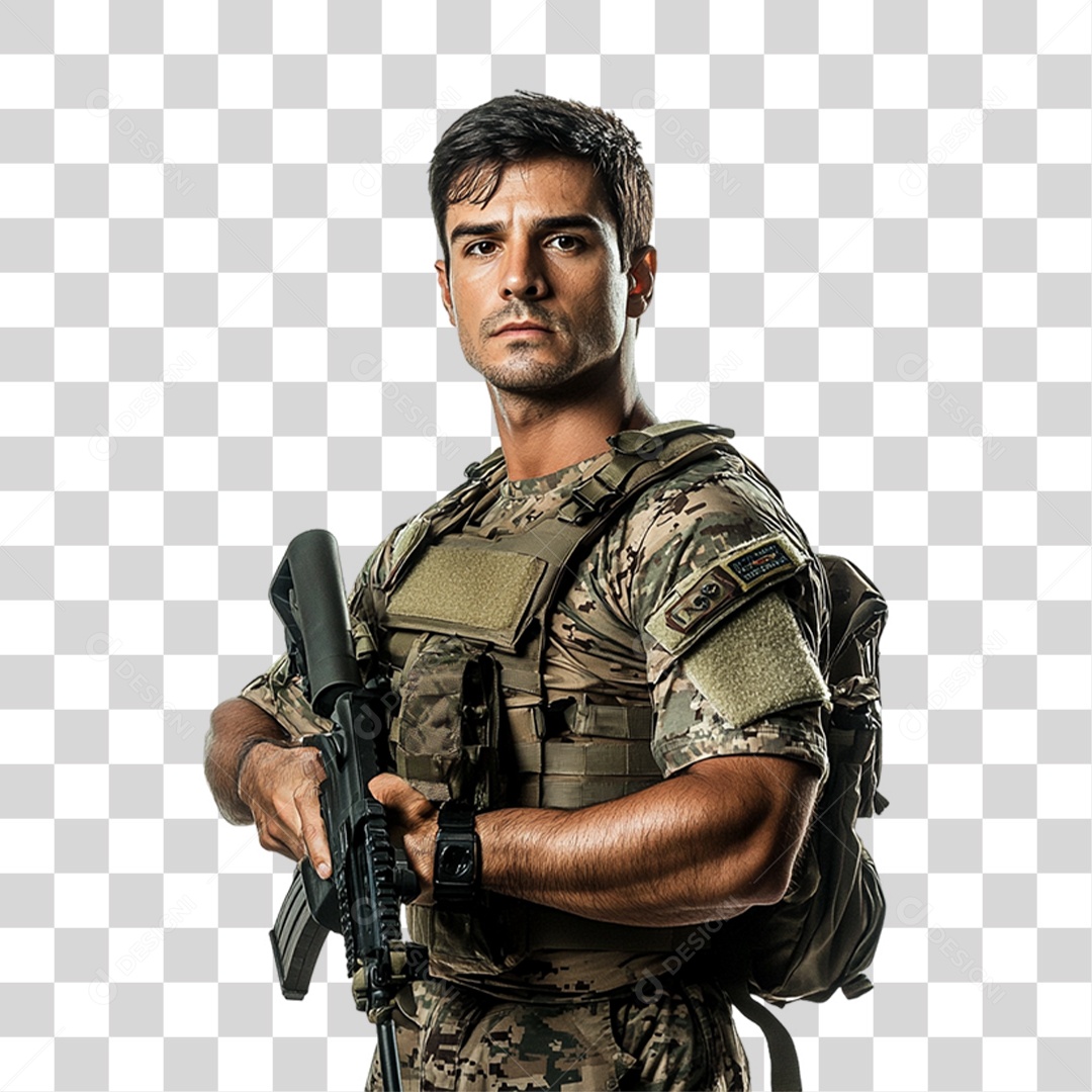 Soldado Brasileiro PNG Transparente