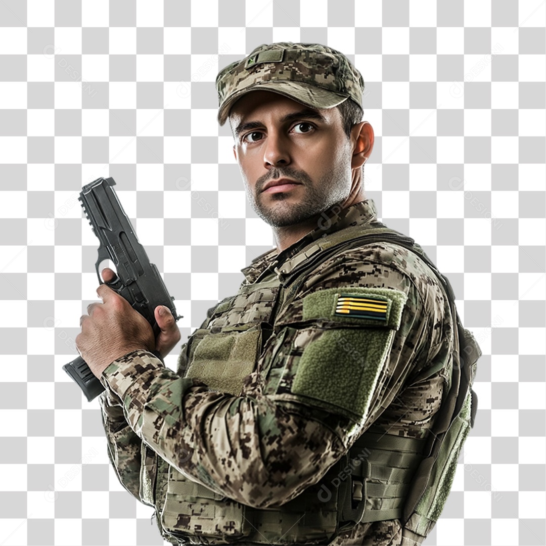 Soldado Brasileiro PNG Transparente