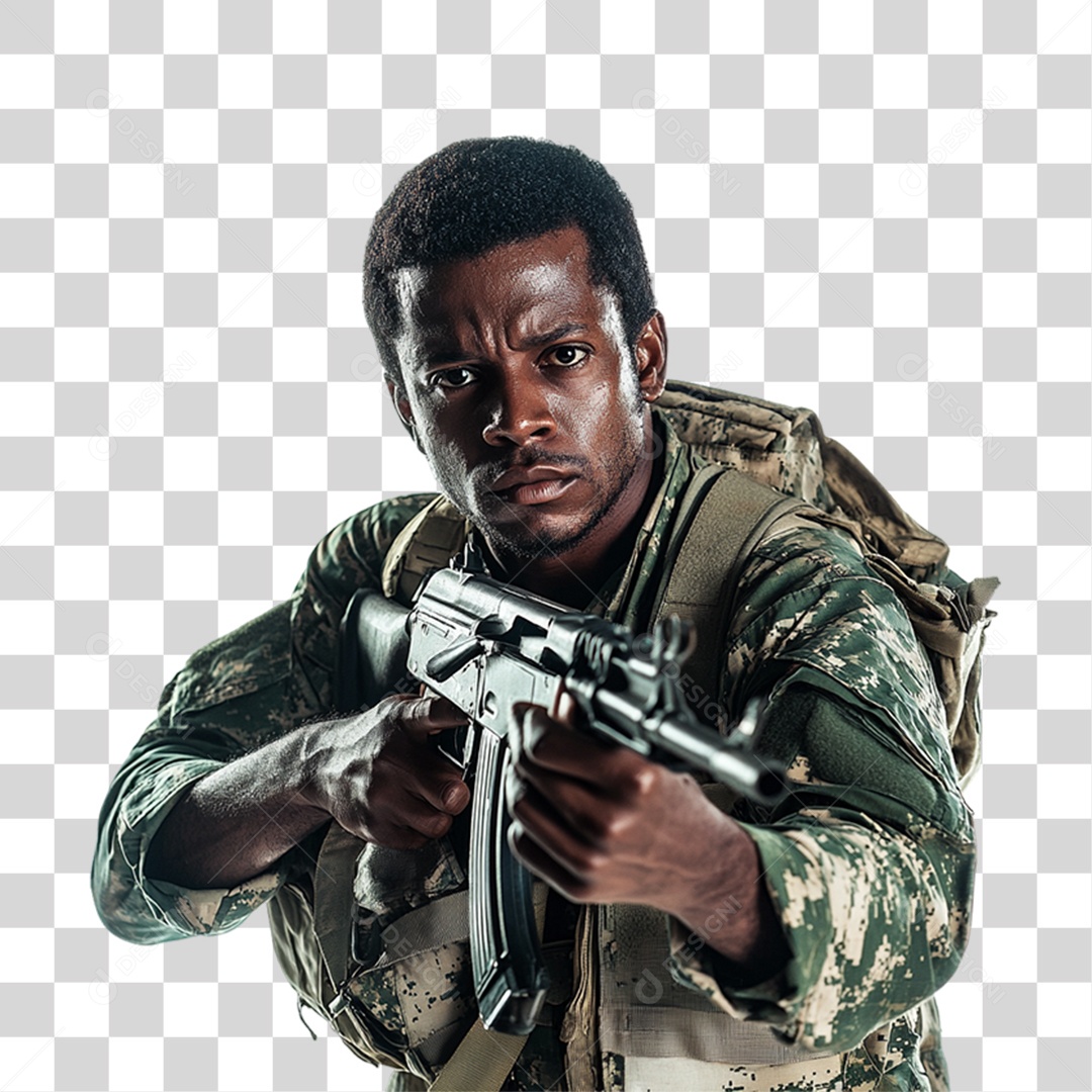 Soldado Brasileiro PNG Transparente