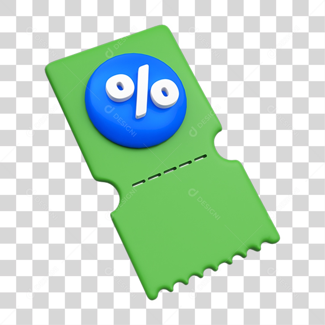 Elemento 3D Etiqueta de Preço % PNG Transparente