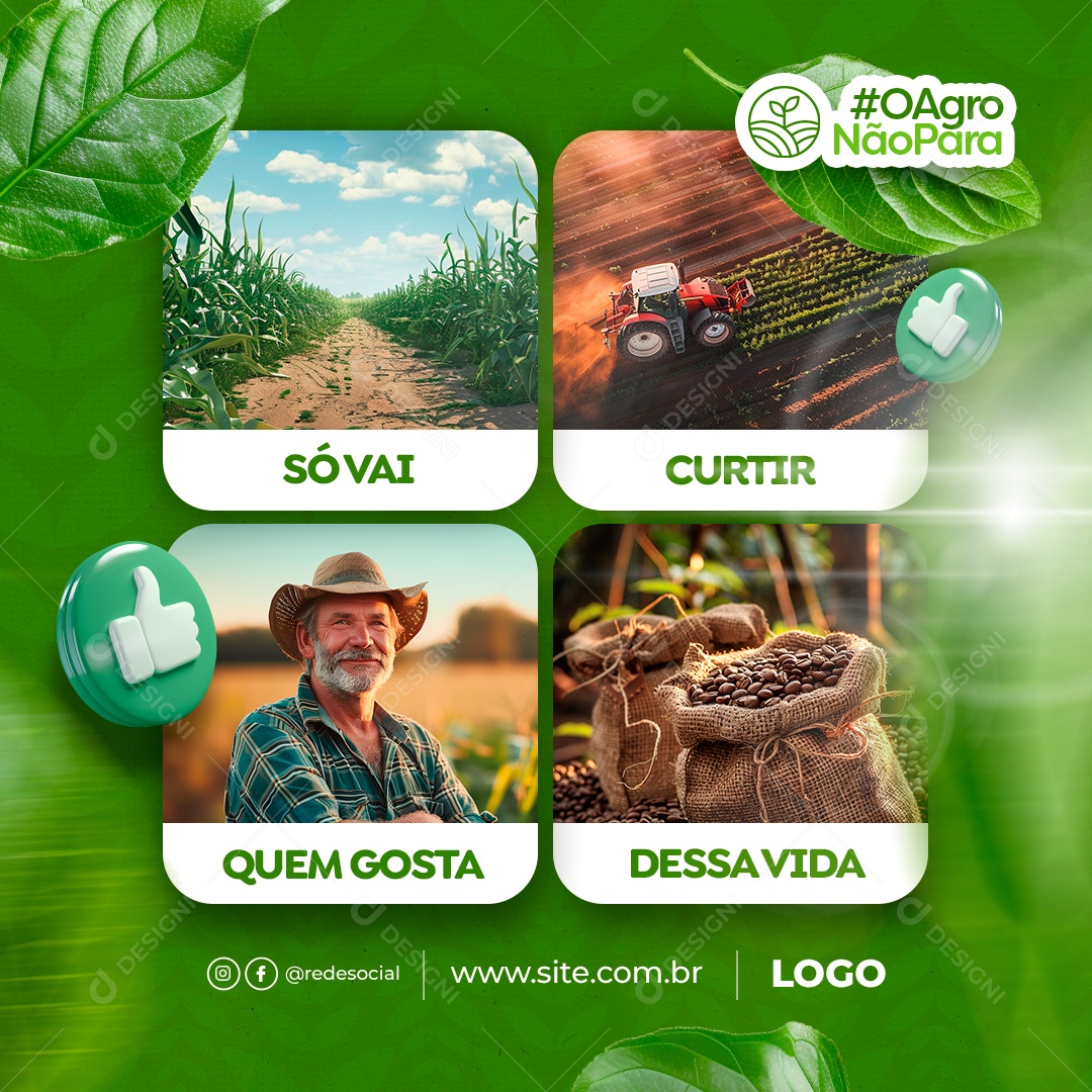 Só Vai Curtir quem Gosta Dessa Vida Social Media PSD Editável