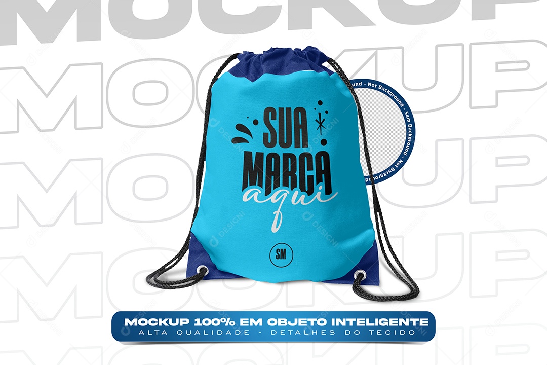 Mockup Mochila tipo Sacola PSD