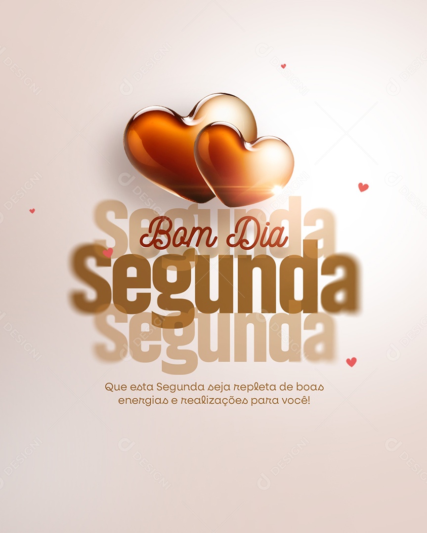 Frase Motivacional Bom Dia Segunda Social Media PSD Editável
