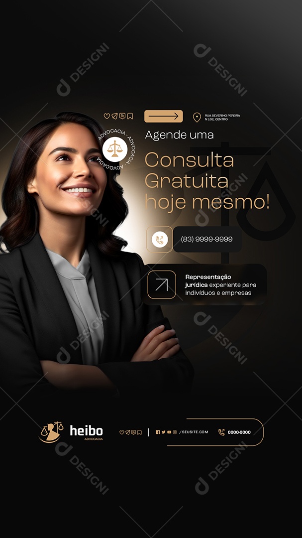 Story Consulta Gratuita Hoje Mesmo Social Media PSD Editável