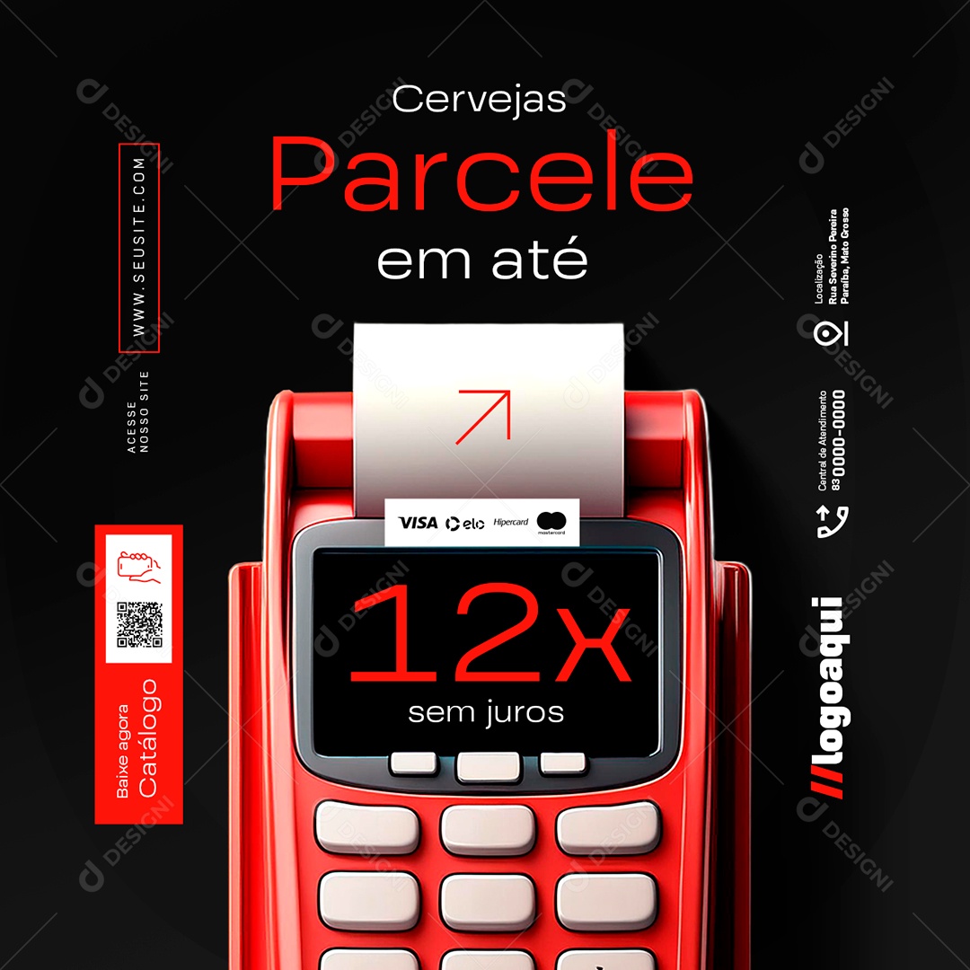 Distribuidora de Bebidas Ofertas da Semana Cervejas Social Media PSD Editável