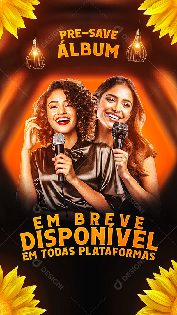 Story Flyer Pre Save Álbum Social Media PSD Editável
