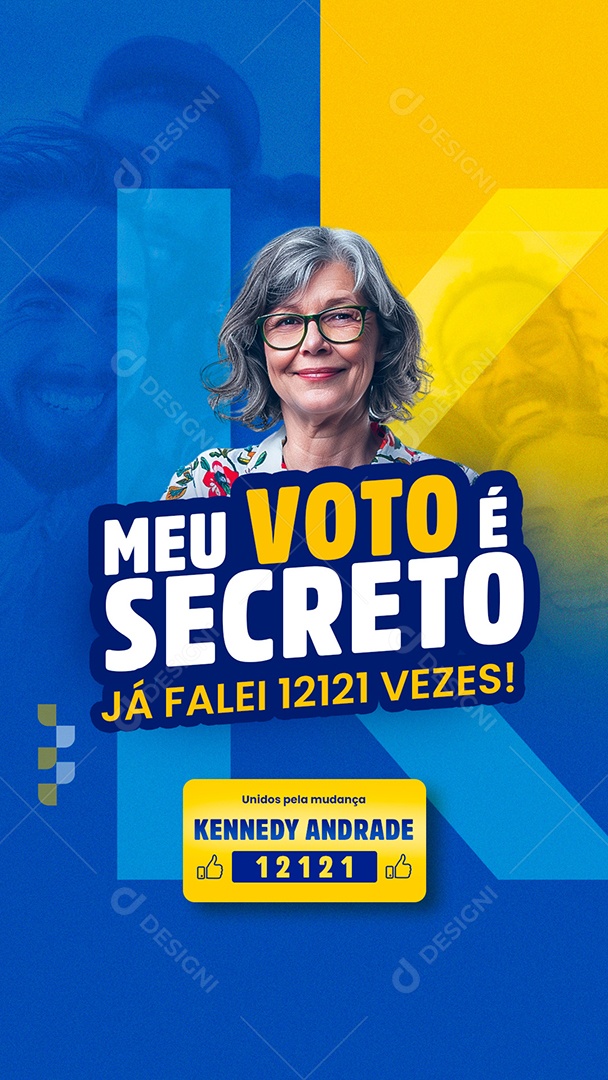 Political Story My Vote is Secret Social Media PSD Editable