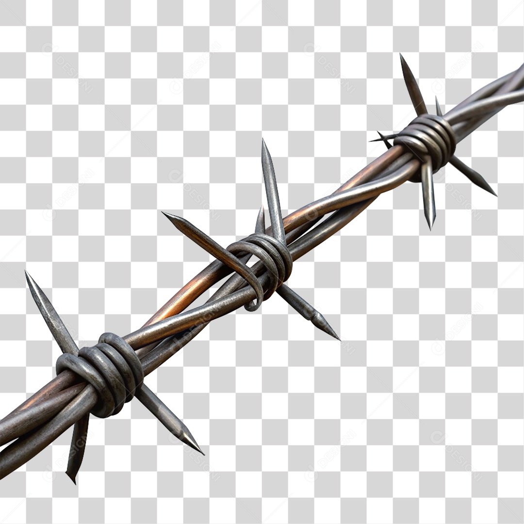 Arame Farpado PNG Transparente