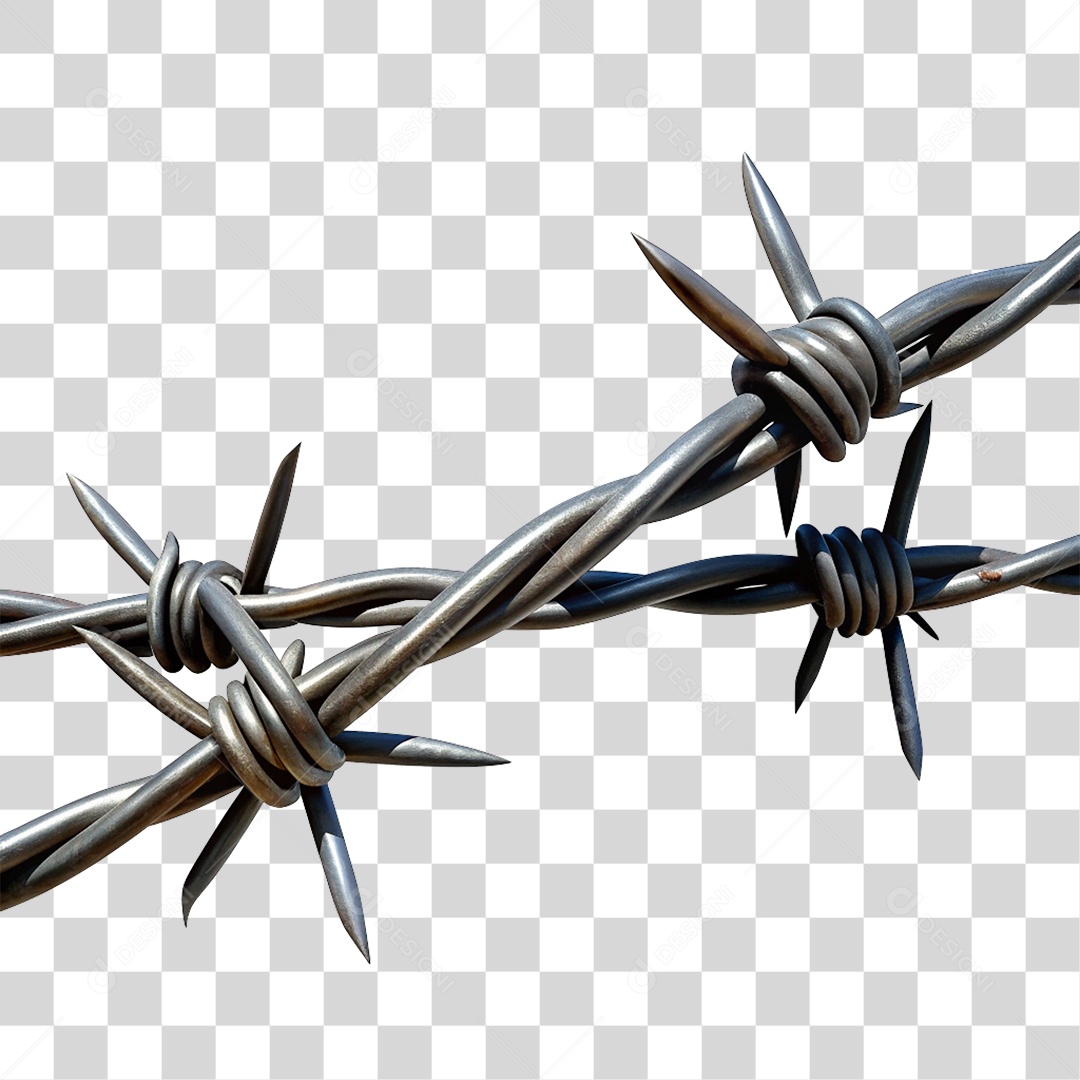 Arame Farpado PNG Transparente