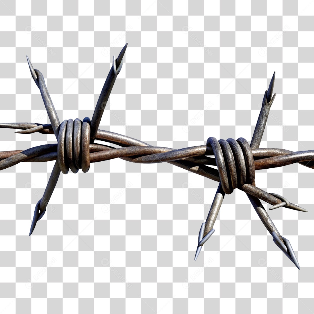 Arame Farpado PNG Transparente