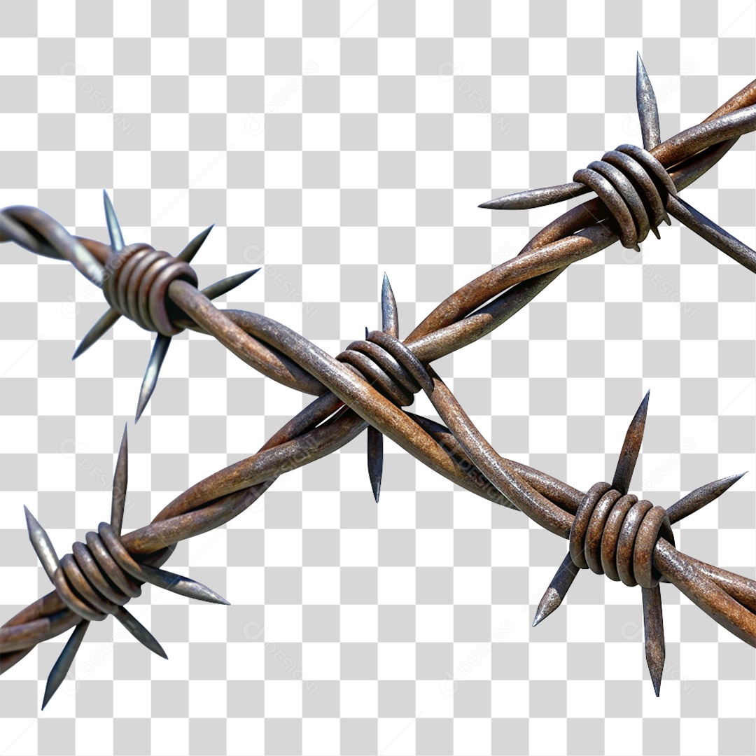 Arame Farpado PNG Transparente
