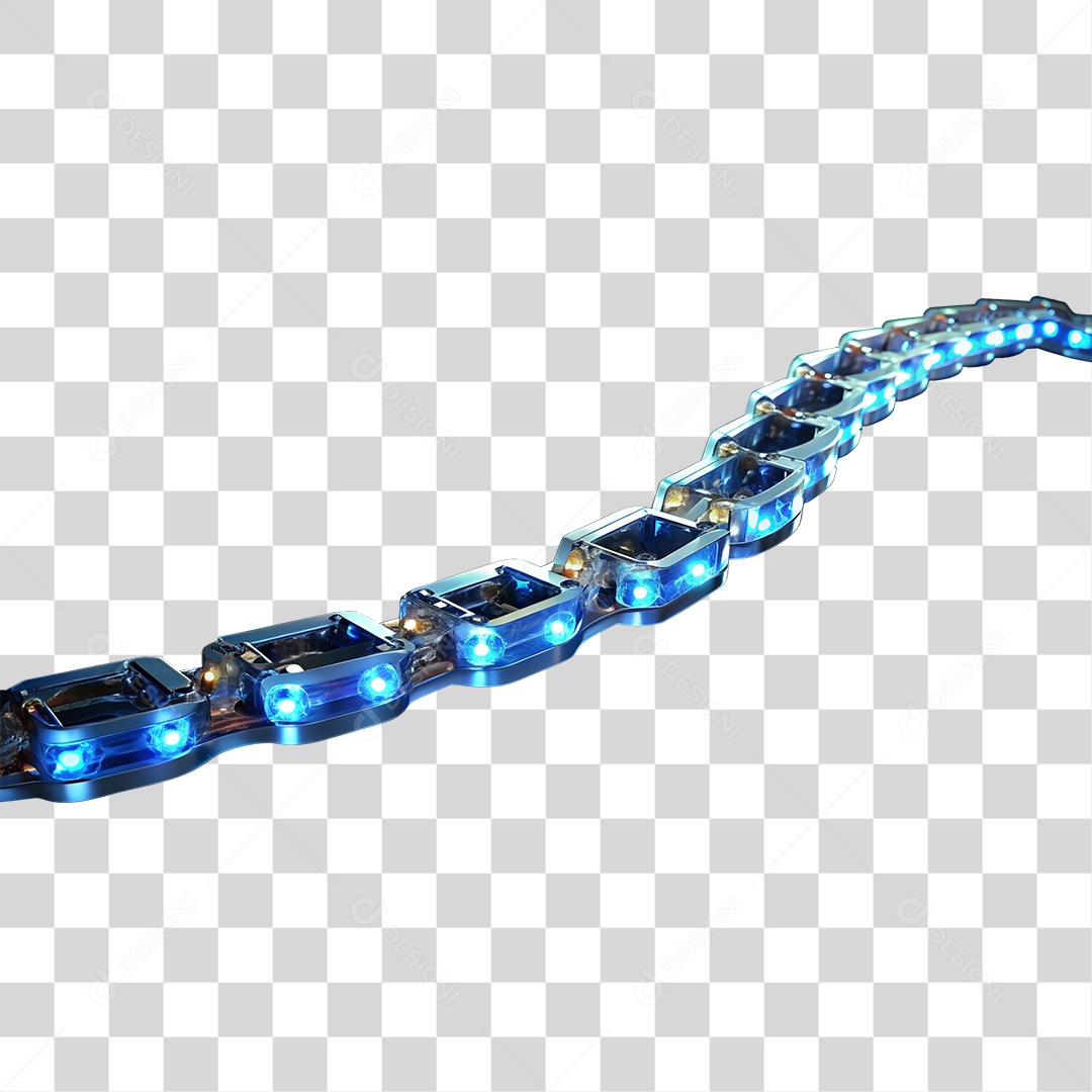 Corrente Cores Metal PNG Transparente