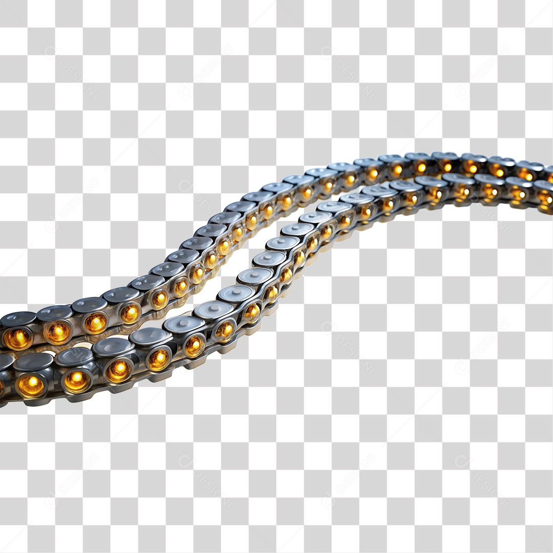 Corrente Cores Metal PNG Transparente