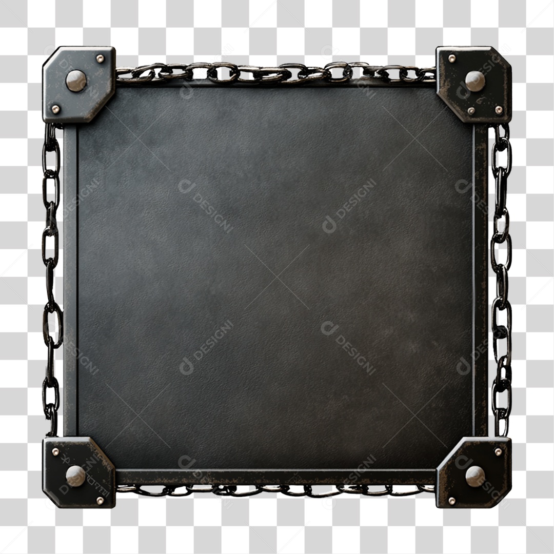 Placa de Metal com Led PNG Transparente