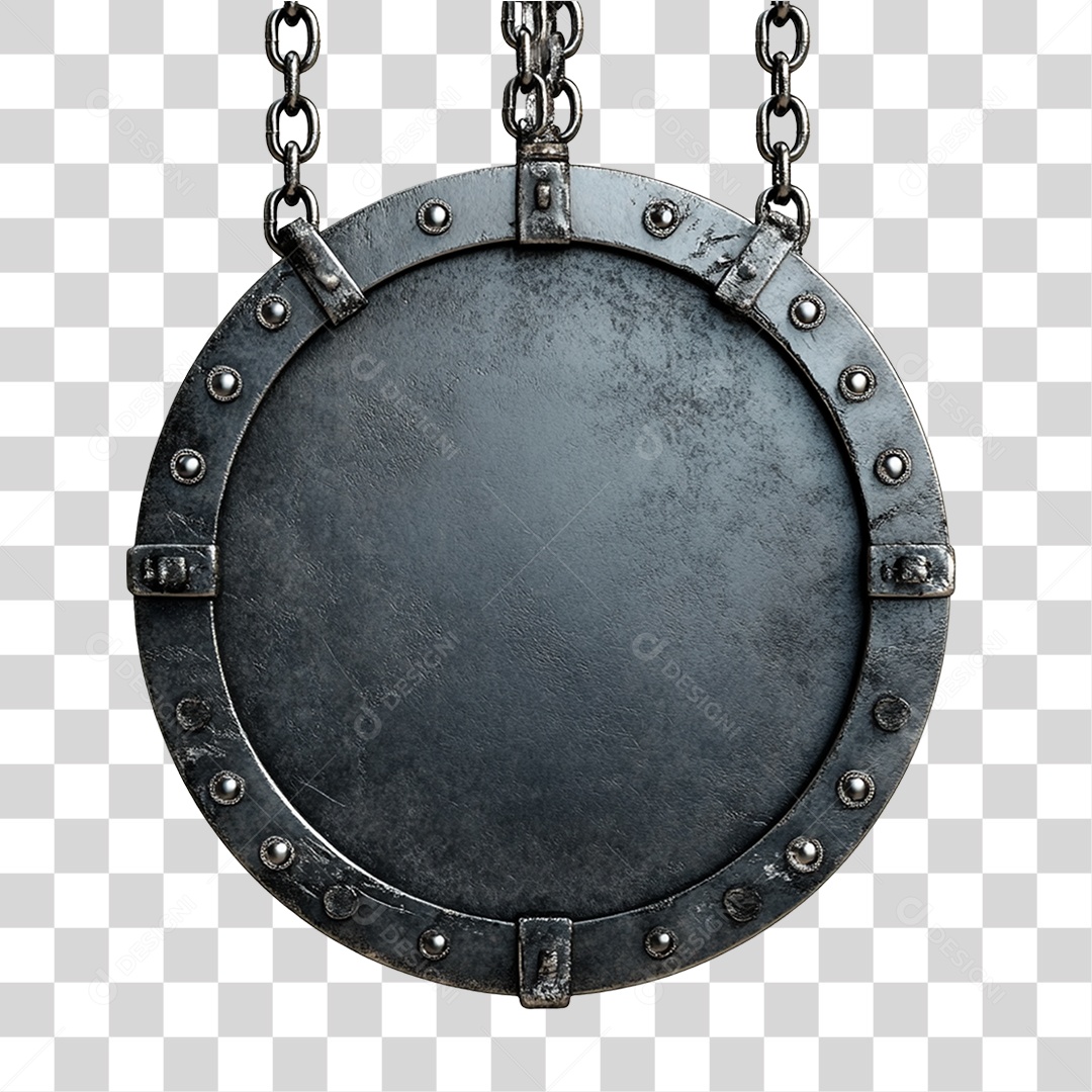 Placa de Metal com Led PNG Transparente