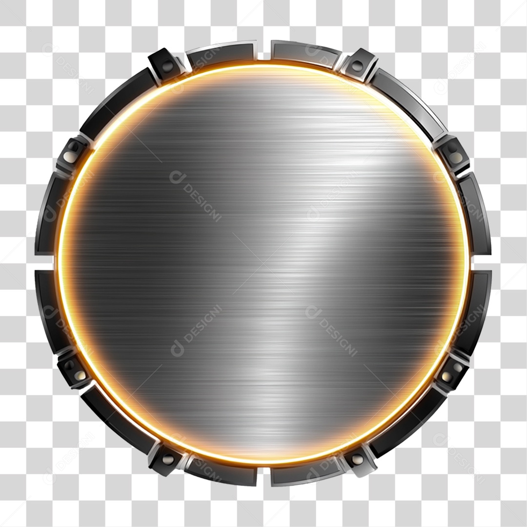 Placa de Metal com Led PNG Transparente