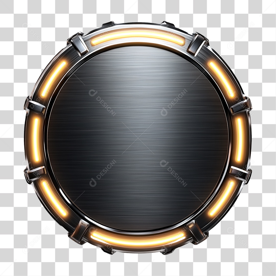 Placa de Metal com Led PNG Transparente