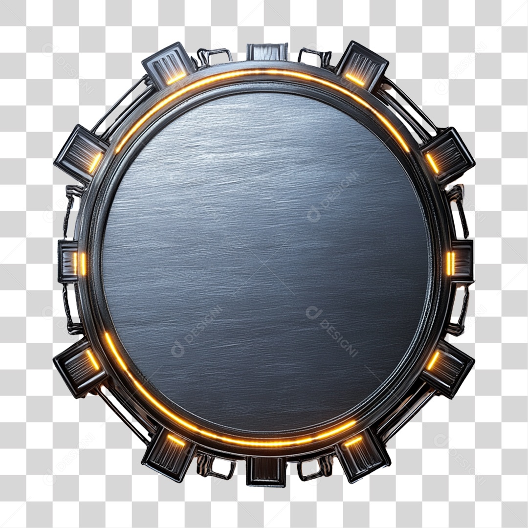Placa de Metal com Led PNG Transparente