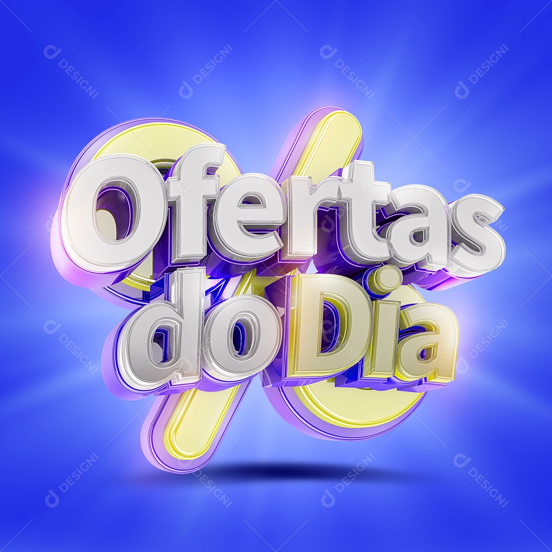 Offers of the Day 3D Stamp for PSD Composition