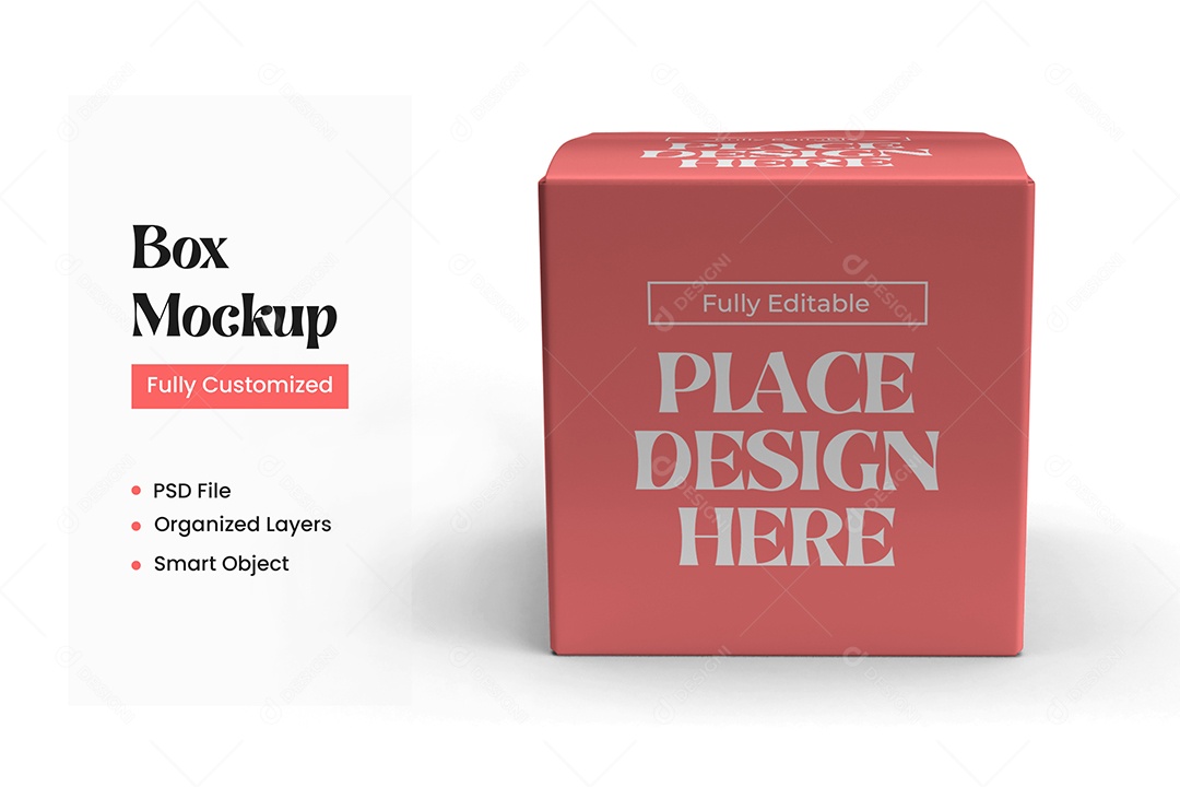 Mockup de Caixa PSD Editável