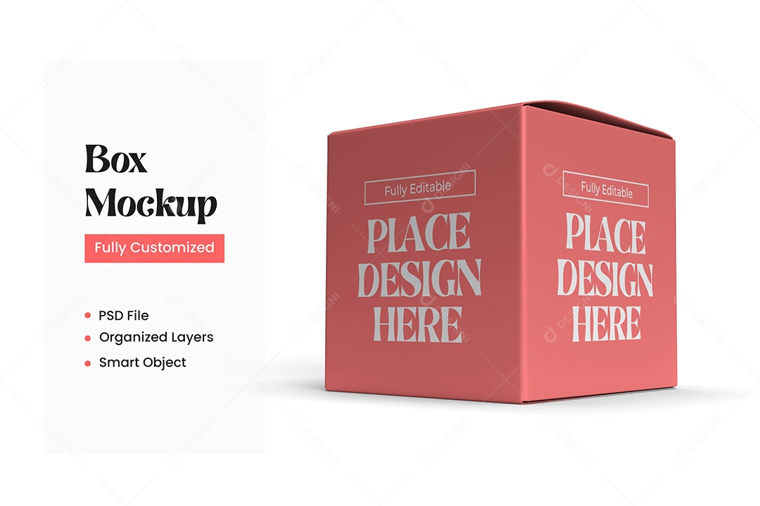 Mockup de Caixa PSD Editável