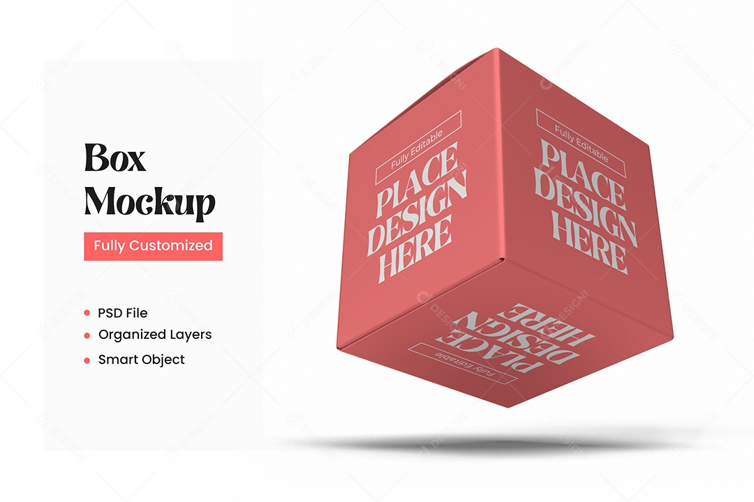 Mockup de Caixa PSD Editável