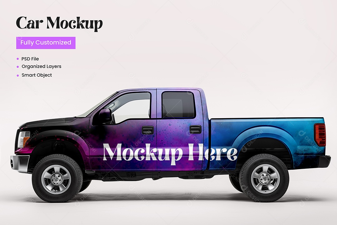 Mockup de Caminhonete PSD Editável