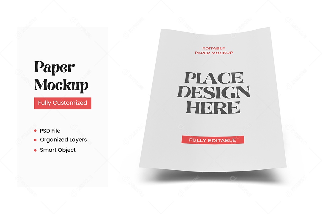 Mockup de Folheto PSD Editável