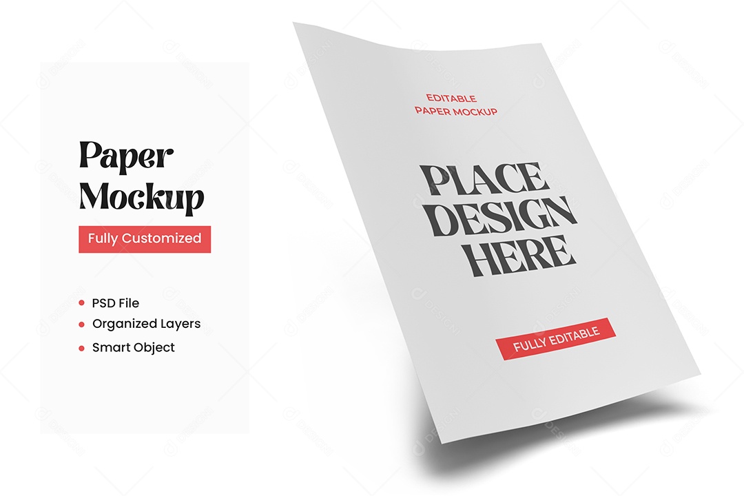 Mockup de Folheto PSD Editável