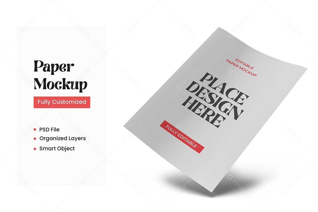 Mockup de Folheto PSD Editável