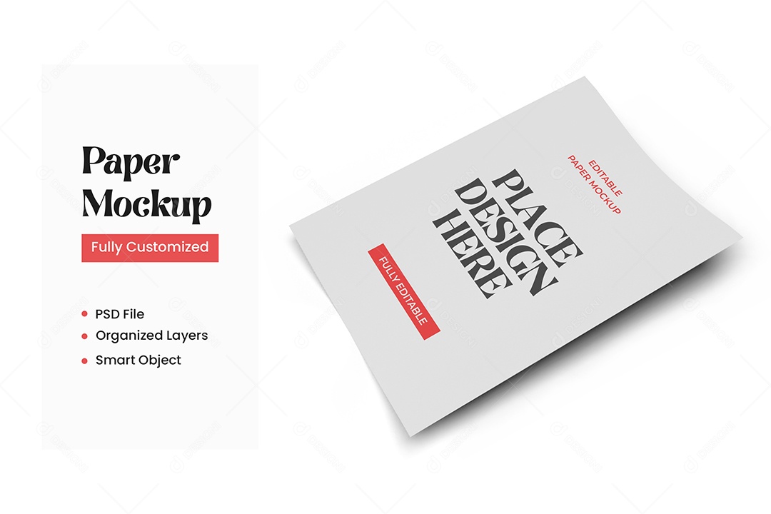 Mockup de Folheto PSD Editável