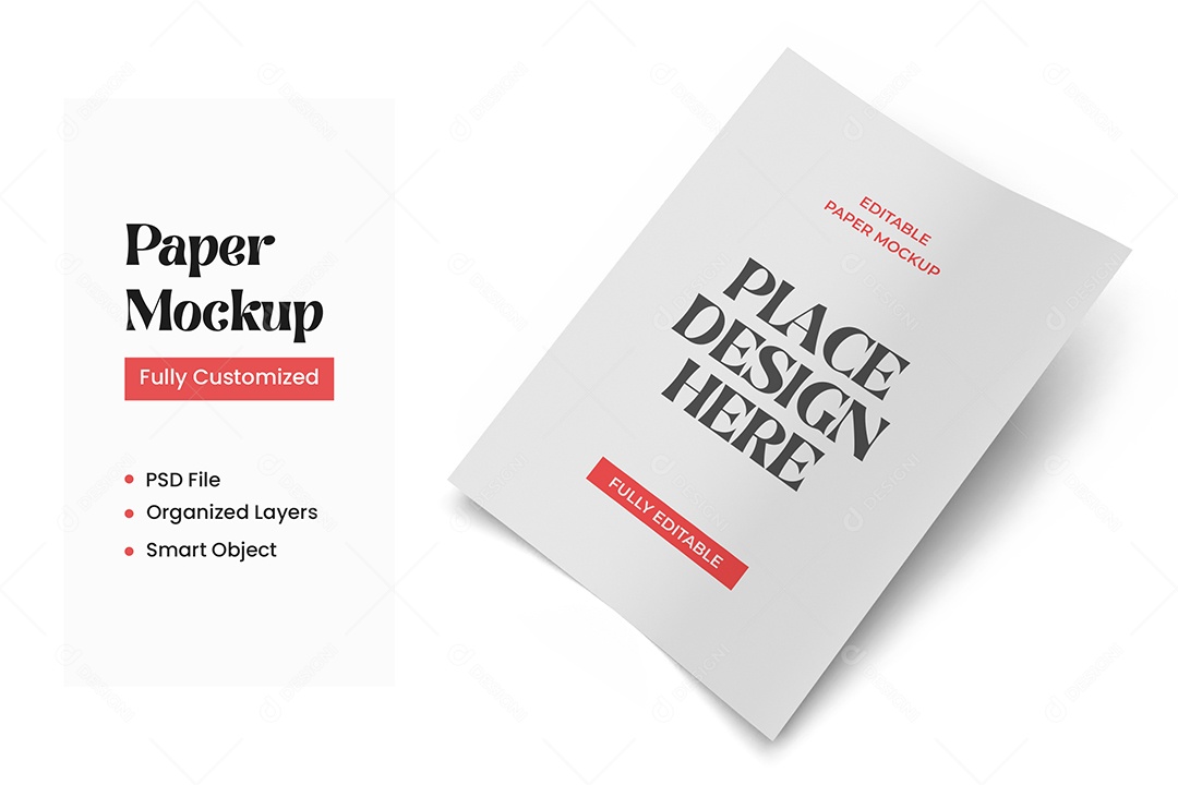 Mockup de Folheto PSD Editável
