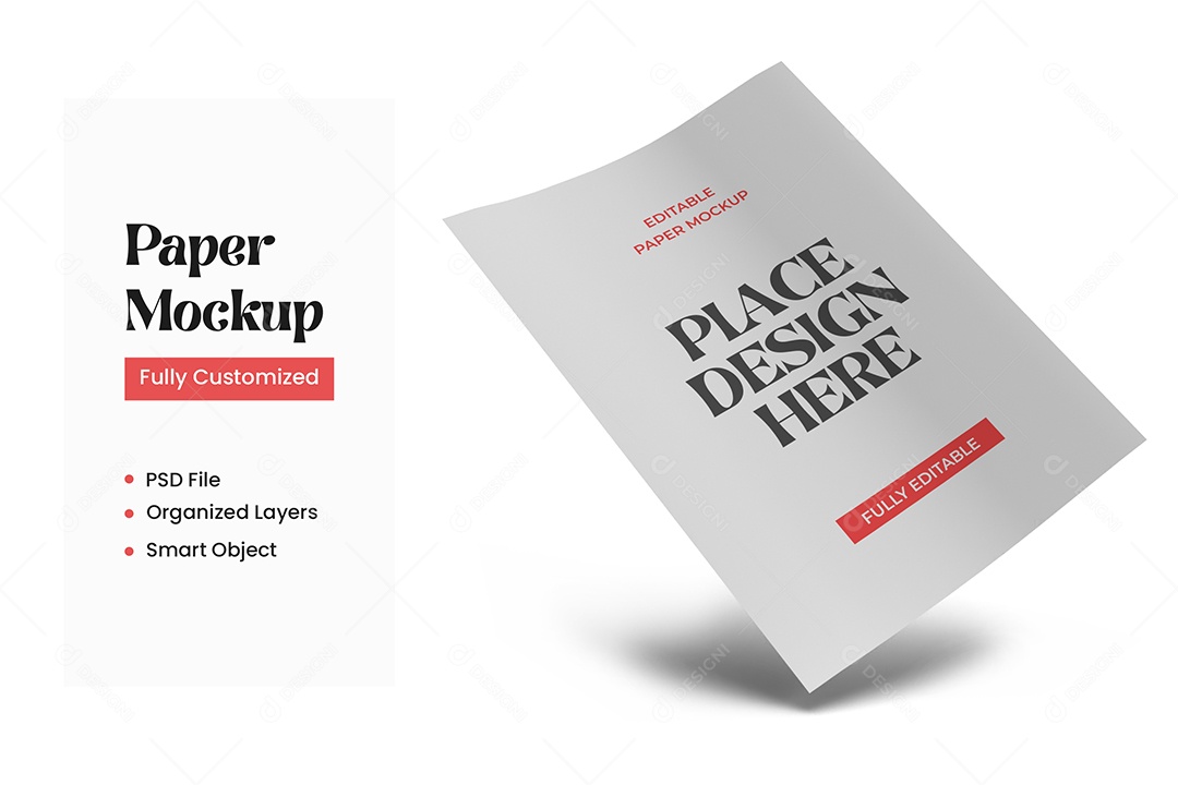 Mockup de Folheto PSD Editável