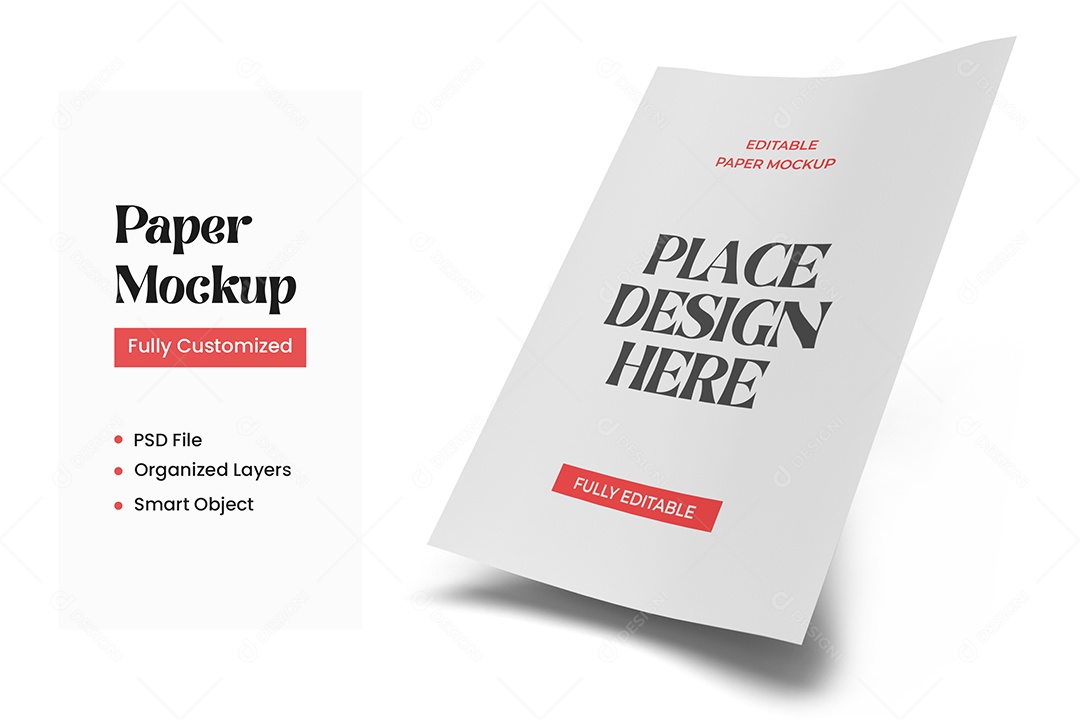 Mockup de Folheto PSD Editável