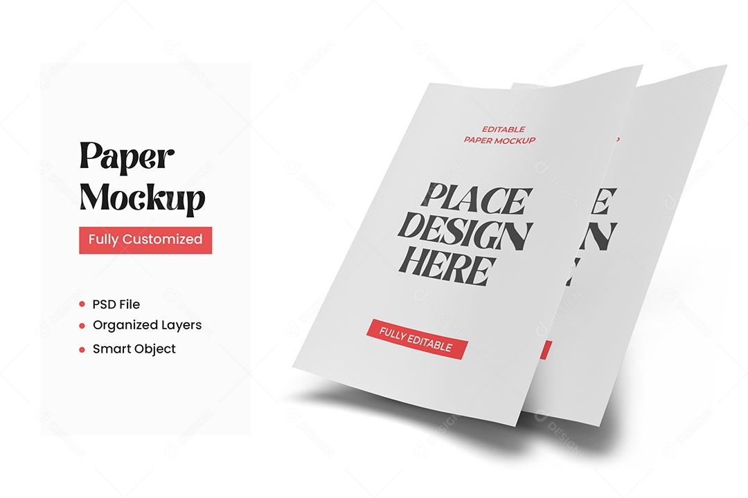 Mockup de Folheto PSD Editável