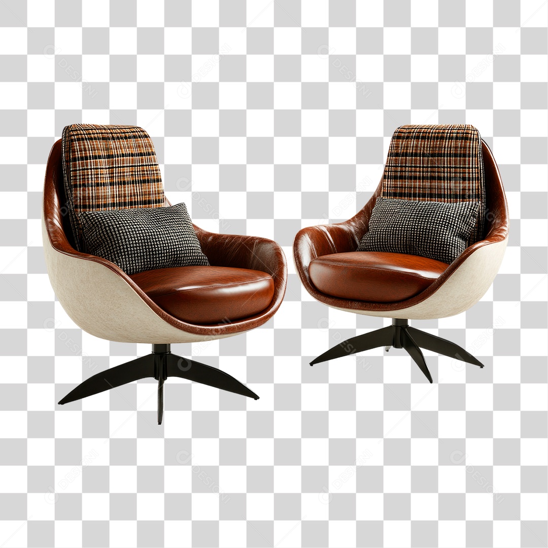 Poltronas de Couro PNG Transparente