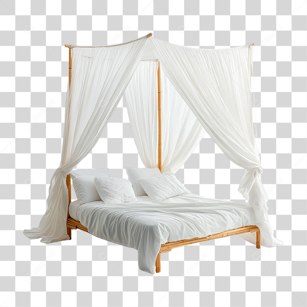 Cama de Casal PNG Transparente