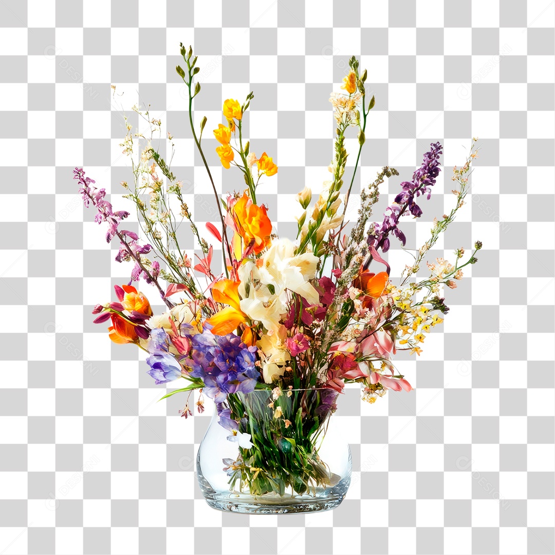 Vazo de Flores PNG Transparente