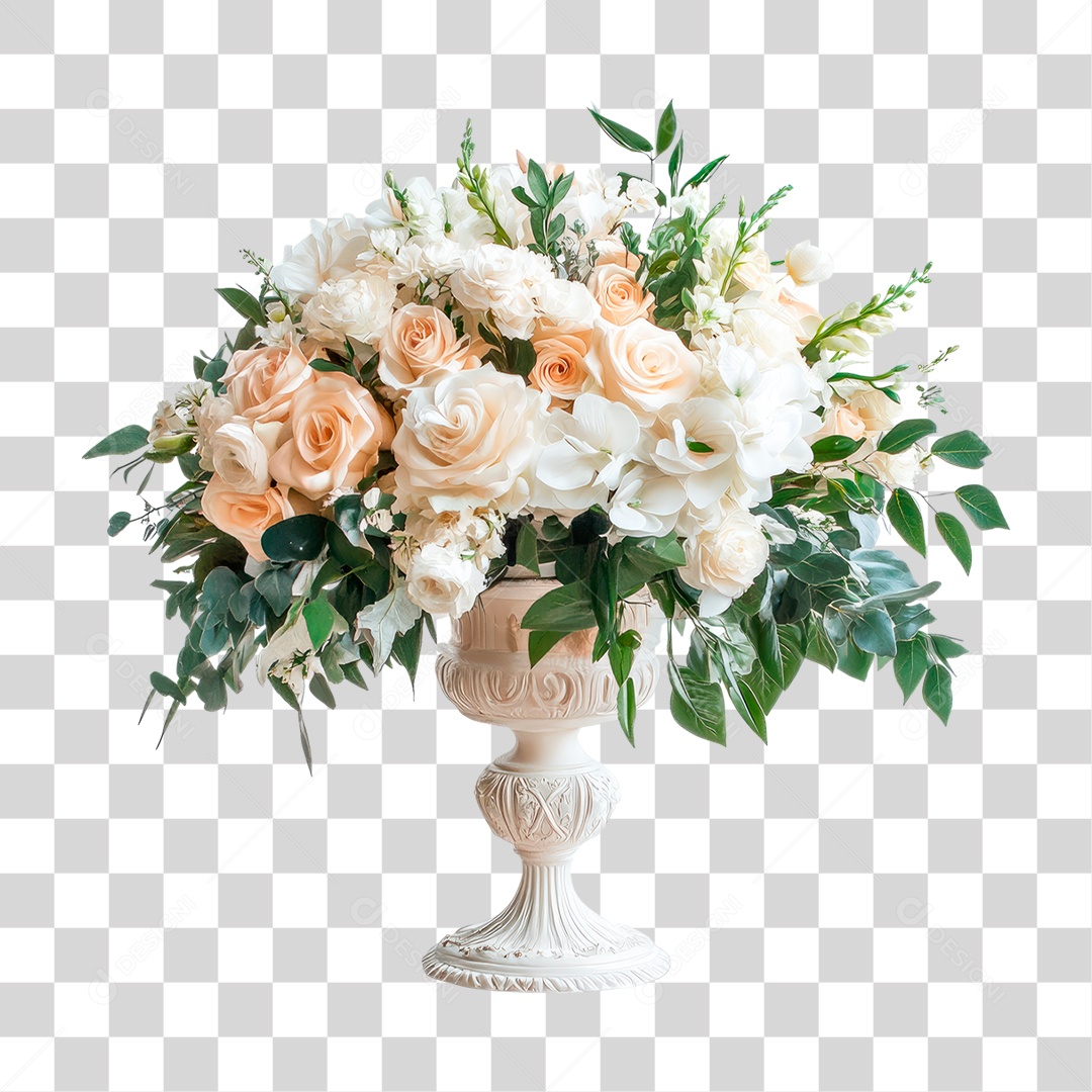 Vazo de Flores PNG Transparente