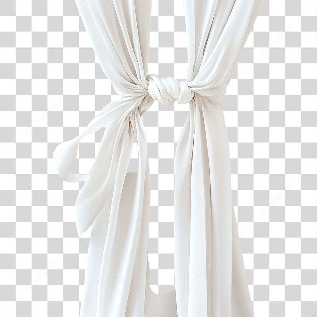 Cortina Branca PNG Transparente