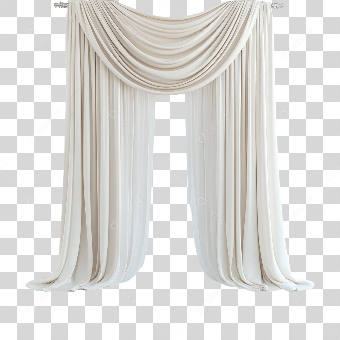 Cortina Branca PNG Transparente