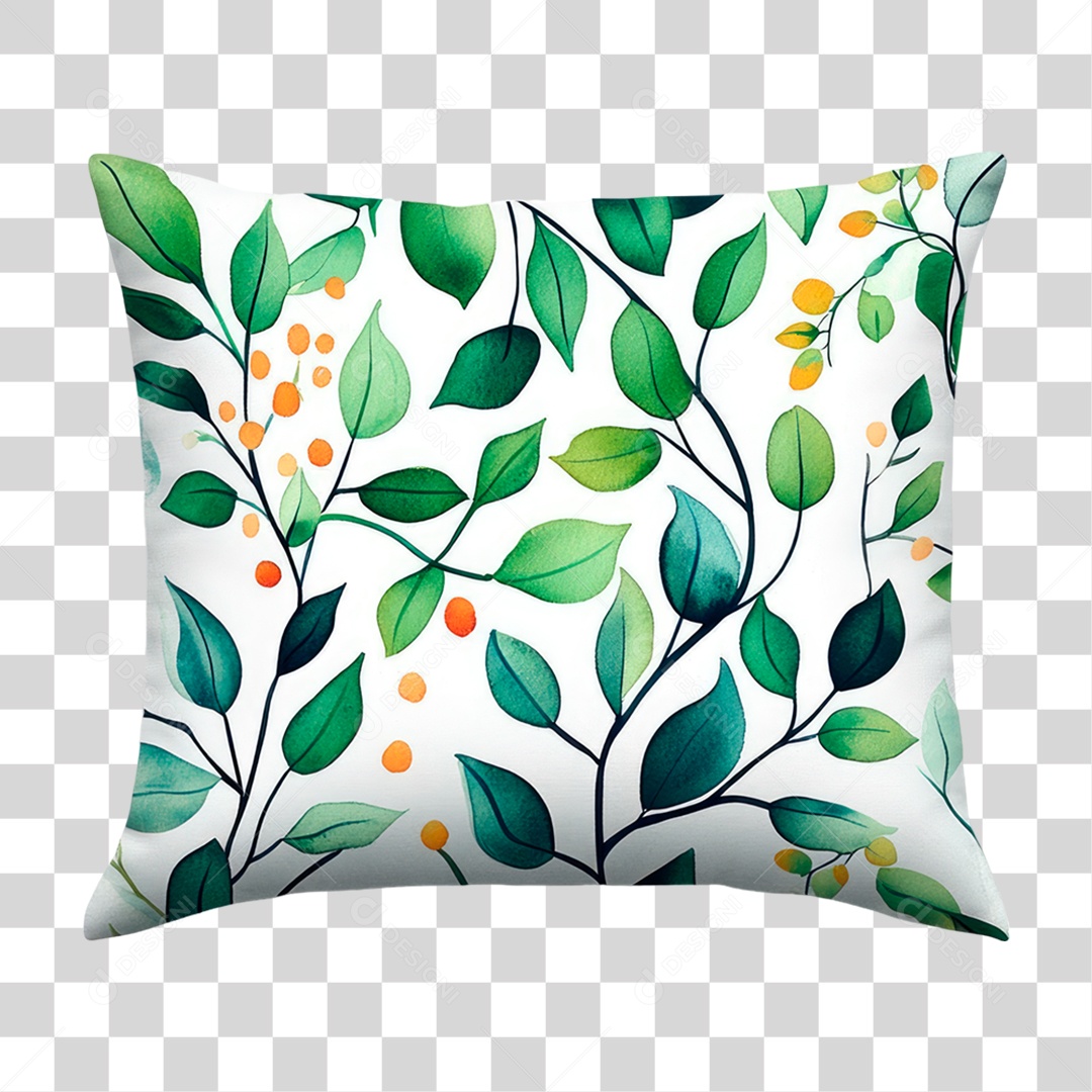 Travesseiro Florido PNG Transparente