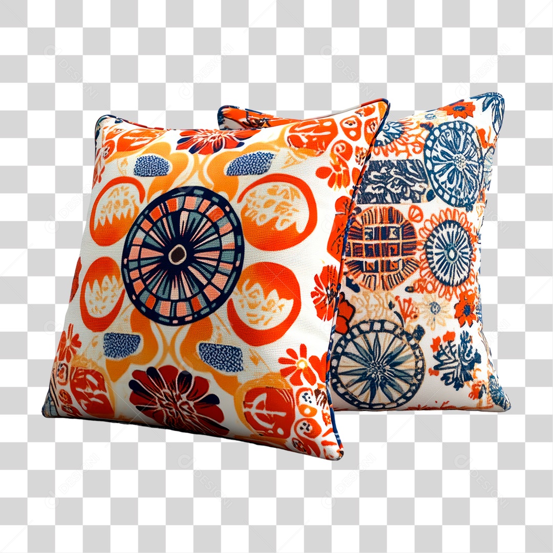 Travesseiro Colorido PNG Transparente