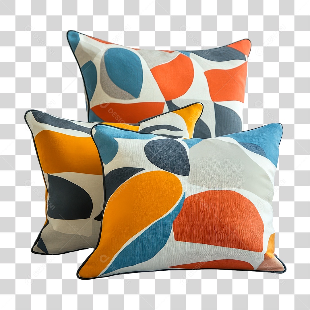 Travesseiro Colorido PNG Transparente