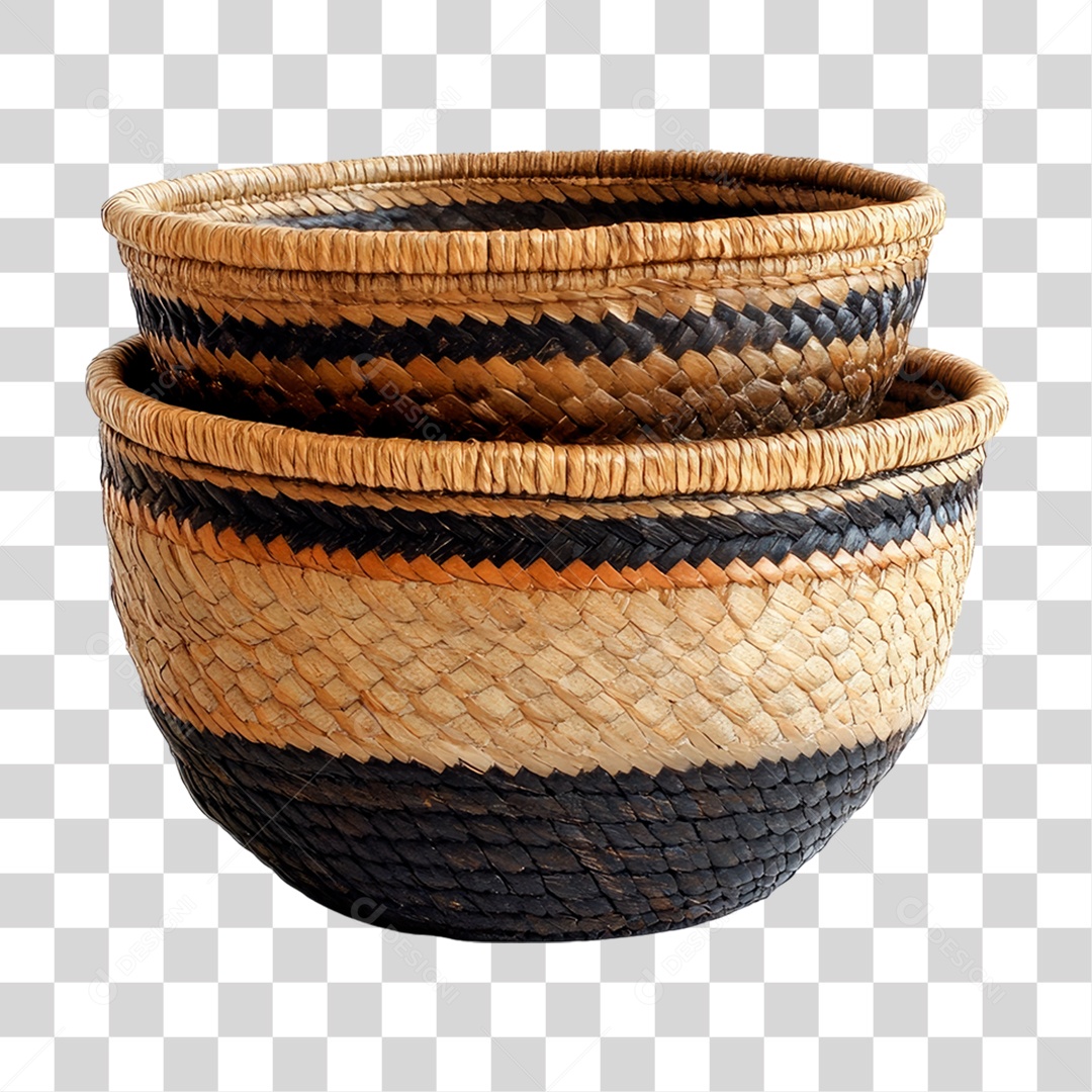 Cestas de Vime PNG Transparente