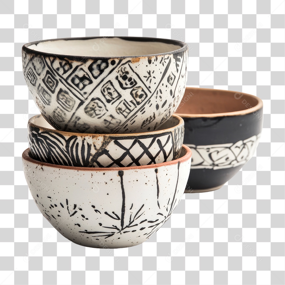 Tigelas de Cerâmica PNG Transparente