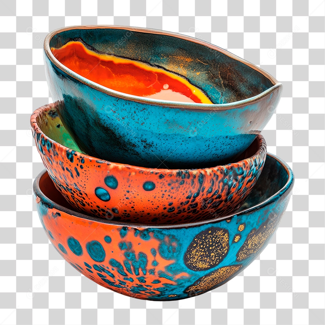 Tigelas de Cerâmica PNG Transparente