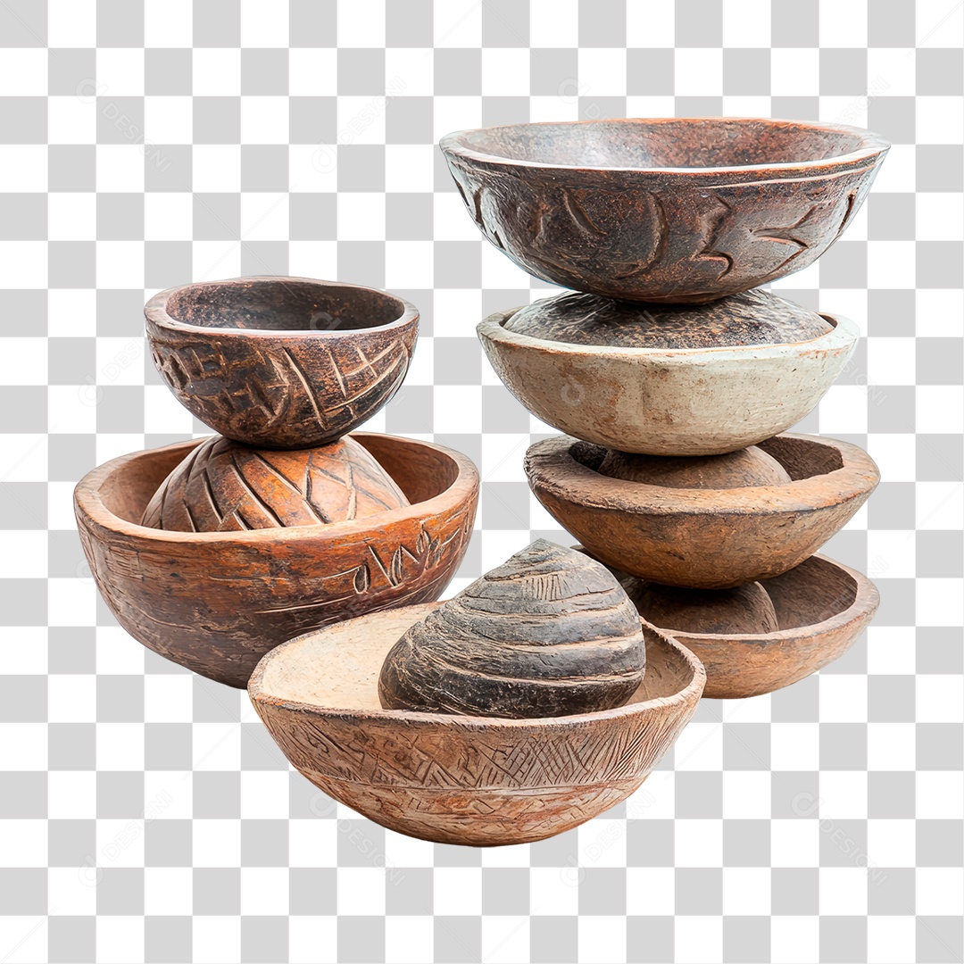 Tigelas de Cerâmica PNG Transparente